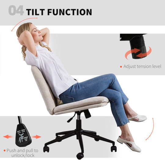 HomCom HomCom Bürostuhl Beige