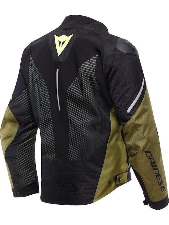 Super Sprint Winter Men's Waterproof Riding Jacket Black Green Fluo Yellow