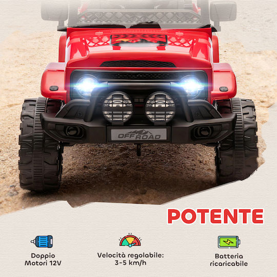 Elektrisches Doppelsitzer Auto mit Fernbedienung 12 Volt Rot