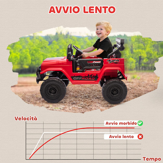 Elektrisches Doppelsitzer Auto mit Fernbedienung 12 Volt Rot