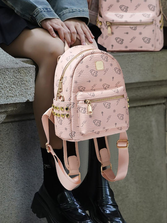 Women's Pink Backpack Bag