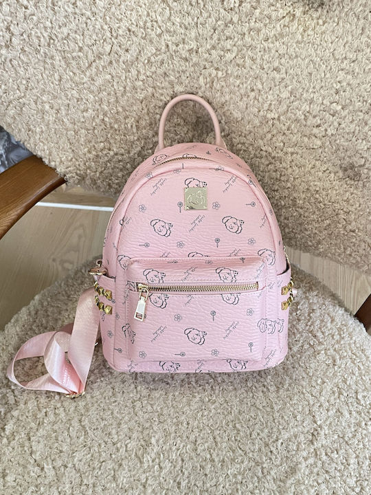 Women's Pink Backpack Bag