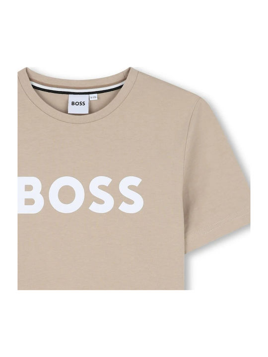 Kinderhemd Kurzarm Beige