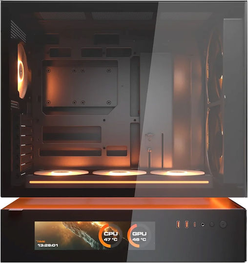 Cougar CFV235 Mesh Vision Gaming Midi Tower Computer Case with RGB Lighting Black