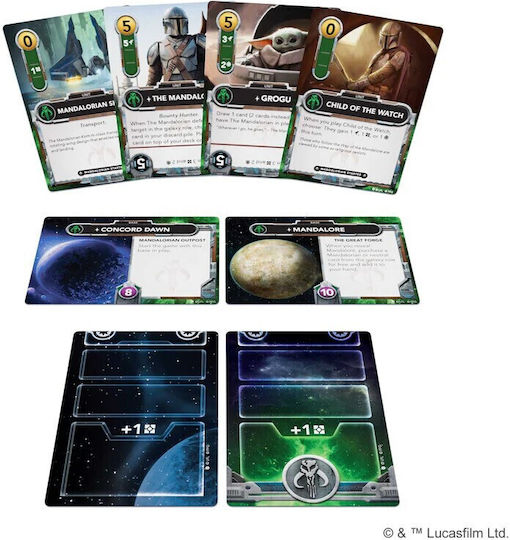 Game Expansion The Deckbuilding Game - The Mandalorian for 2-3 Players 12+ Years Old (EN) Fantasy Flight
