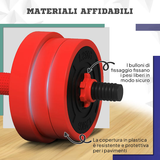 Sportnow Set De Gantere Cu Set De Gantere Greutate Totală 30kg