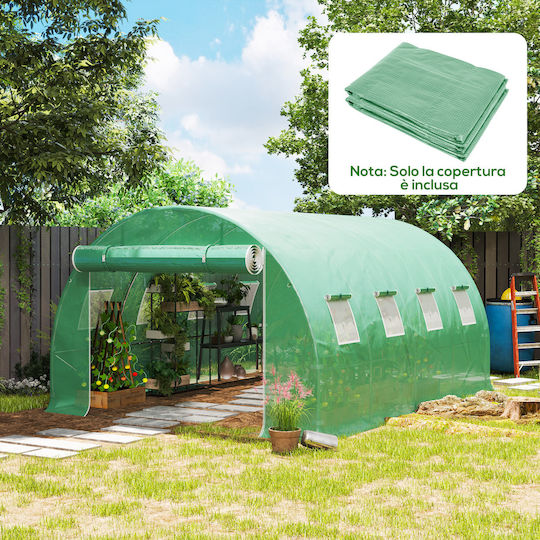 Outsunny 845-382V10GN Greenhouse Tunnel 4x3x2m