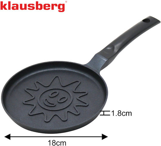 Klausberg Pan for Pancakes made of Aluminum with Non-Stick Coating 18cm