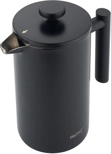 KING Hoff Manual Filter Coffee Maker Stainless Steel Black 1lt