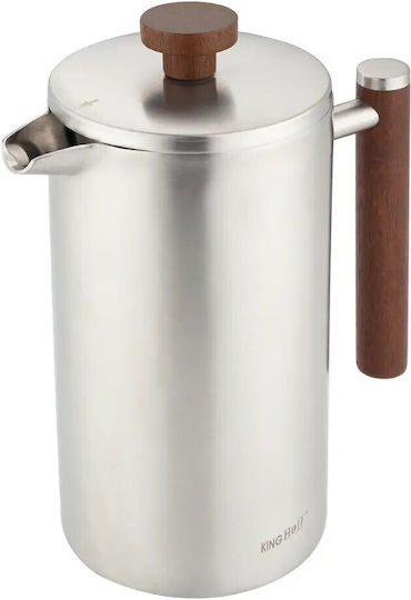 KING Hoff Manual Filter Coffee Maker Stainless Steel Silver 1lt