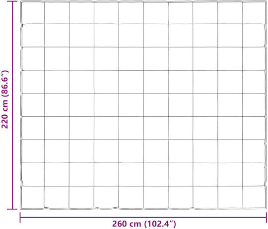 vidaXL Плик за Завивка Кинг Сайз 220x260 Gold