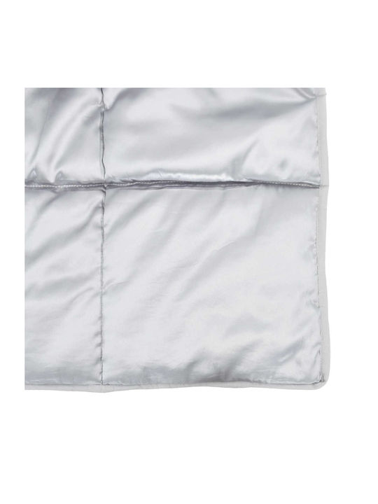 vidaXL Duvet Cover Queen 220x260 Silver