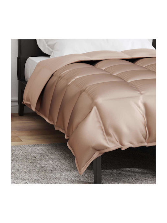 vidaXL Duvet Cover Queen 220x155 Gold