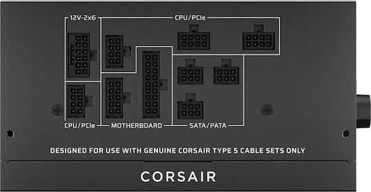Corsair RM750X Shift (2025) 750W Μαύρο Τροφοδοτικό Υπολογιστή Full Modular Cybenetics Gold