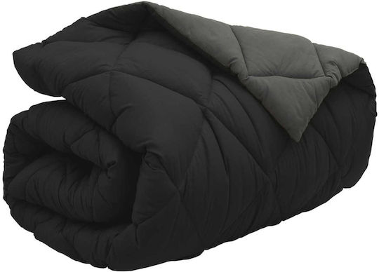 vidaXL Husă de Pilotă Single 135x200 Black, Anthracite