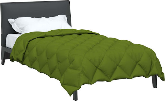vidaXL Duvet Cover Single 135x200 Green