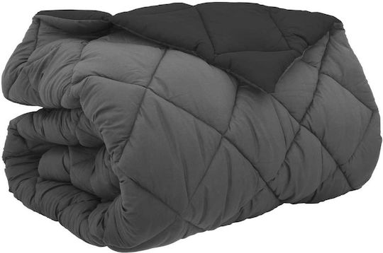 vidaXL Bettbezug Doppelbett 200x200 Black, Anthracite