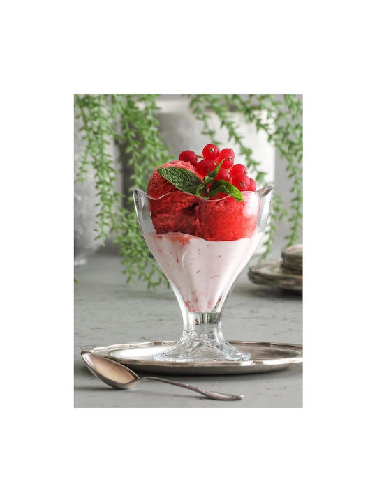 Gurallar Ice Cream Serving Bowl Round Glass Transparent with Diameter 12.7cm 36pcs