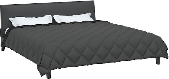 vidaXL Bettbezug Doppelbett 200x200 Black, Anthracite