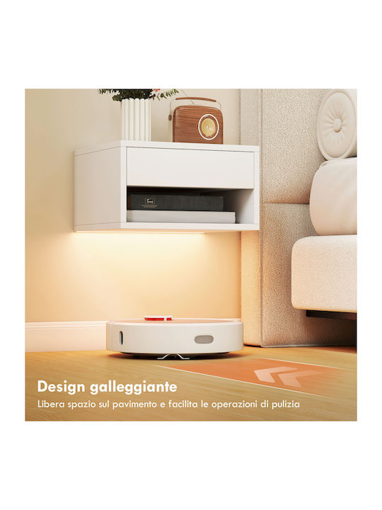 White Wooden Bedside Tables 2 Pieces 37x32x21cm