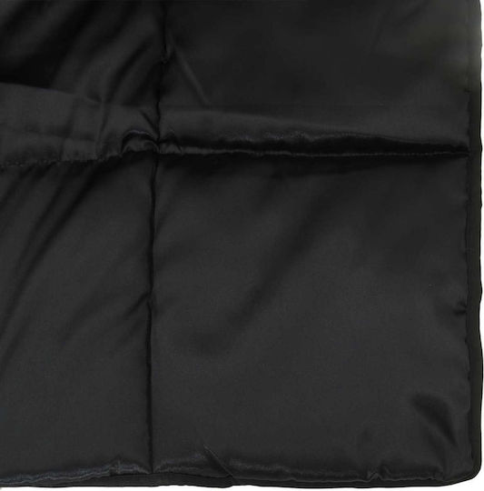 vidaXL Одеяло Кинг сайз 220x200см. Черно