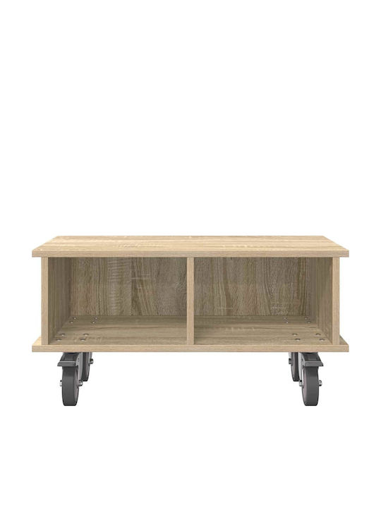 TV-Ständer mit Räder Sonoma Eiche M68.5xTiefe35xHöhe35cm
