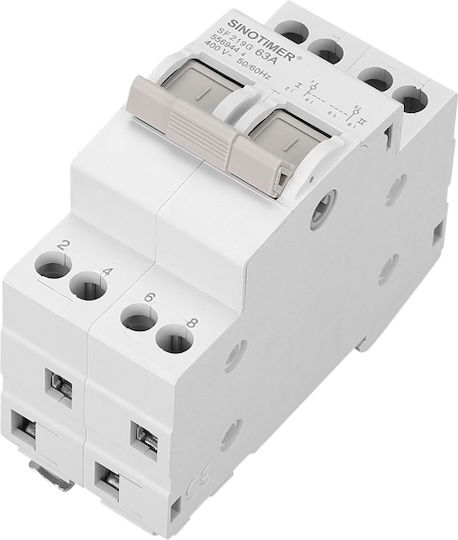 Sinotimer Μεταγωγικός Διακόπτης Ράγας 400V 63A