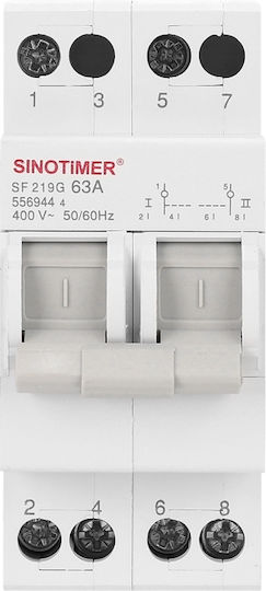 Sinotimer Μεταγωγικός Διακόπτης Ράγας 400V 63A