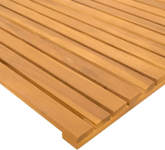 vidaXL Covoraș de Baie din Lemn 42025256 Maro 80x50cm