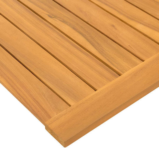 vidaXL Covoraș de Baie din Lemn 42025267 Maro 50x50cm
