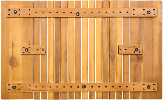 vidaXL Bath Mat Wooden 42025264 Coffee 59x40cm
