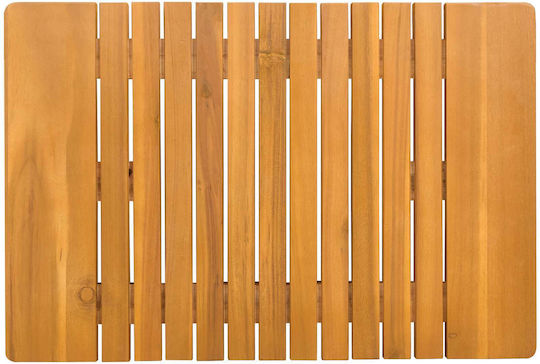 vidaXL Bath Mat Wooden 42025262 Coffee 59x40cm