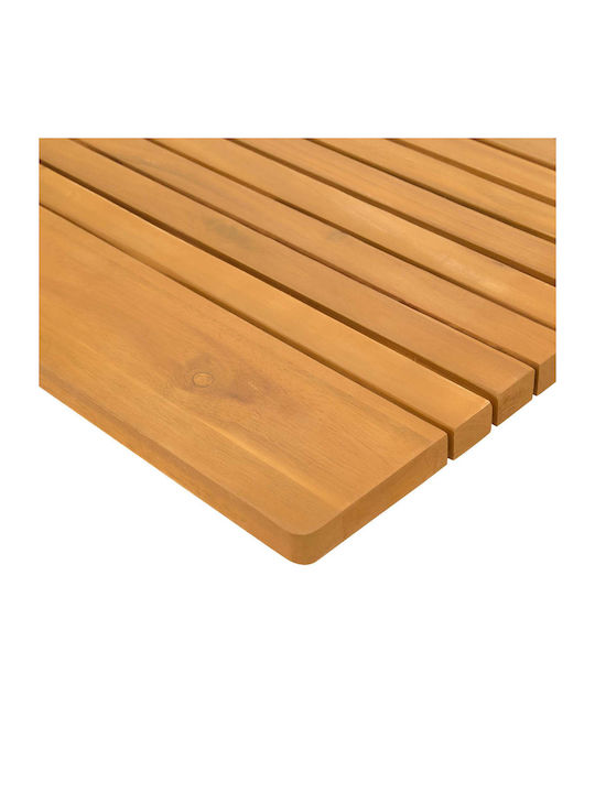 vidaXL Bath Mat Wooden 42025265 Coffee 100x55cm