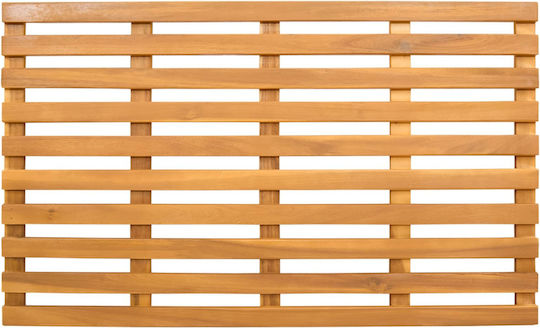 vidaXL Non-Slip Bath Mat Wooden 42025260 Coffee 100x53cm