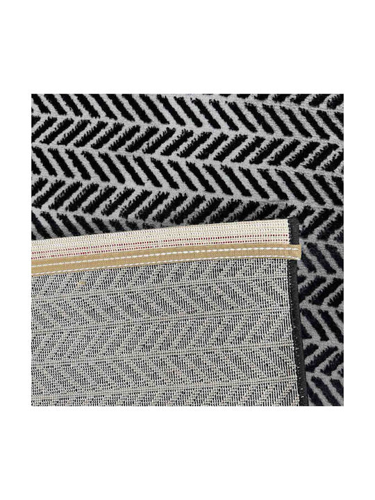 SpitiBazaar Χαλί 200x290cm Μαύρο Γκρι