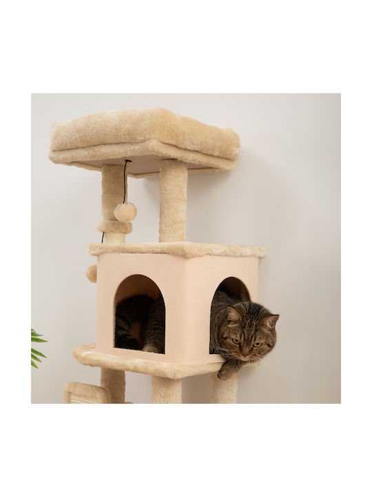 Pawhut Scratching Post Cat Trees Beige 30x30cm