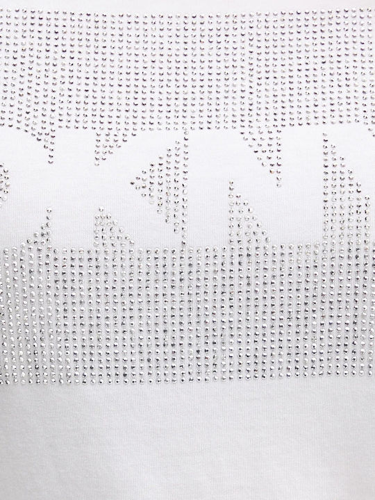 Women's Blouse Cotton Short Sleeve White