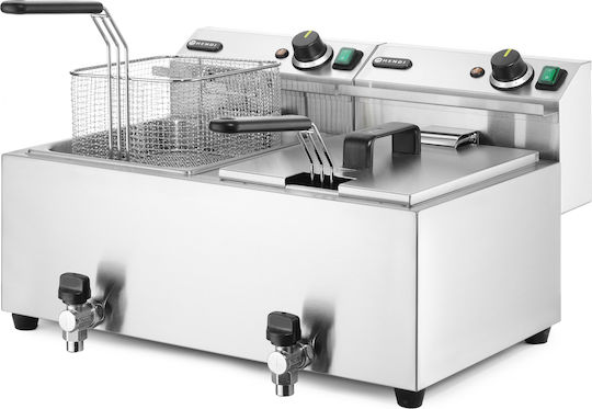 Hendi Elektrische Fritteuse Doppel 7kW Kapazität 2x8lt 60.5x51.5x34.5cm