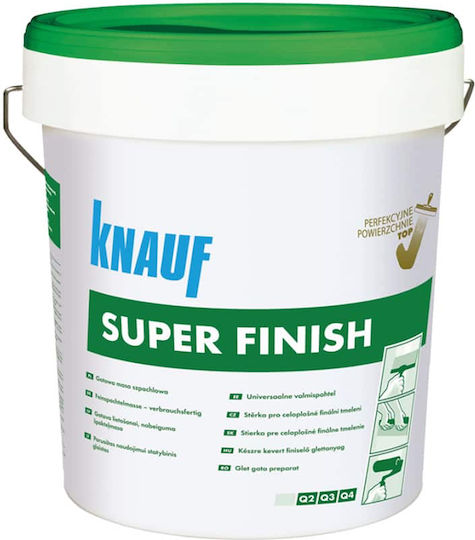 Knauf Super Finish Στόκος Γενικής Χρήσης Έτοιμος Λευκός 6kg