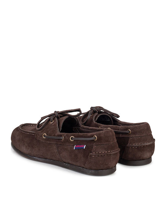Γυναικεία Boat Shoes σε Καφέ Χρώμα