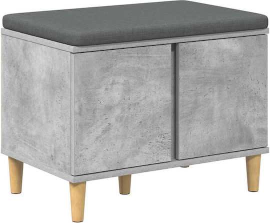 Entry Furniture with Bench Gray 60x38x46cm