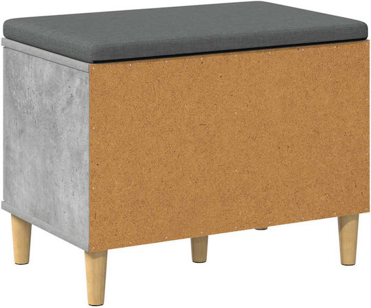 Entry Furniture with Bench Gray 60x38x46cm