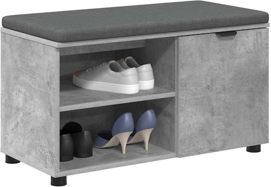 Entry Furniture with Bench Gray 80x38x46cm
