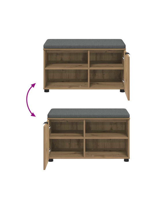 Eingangsmöbel mit Bank Artisan Oak 80x38x46cm