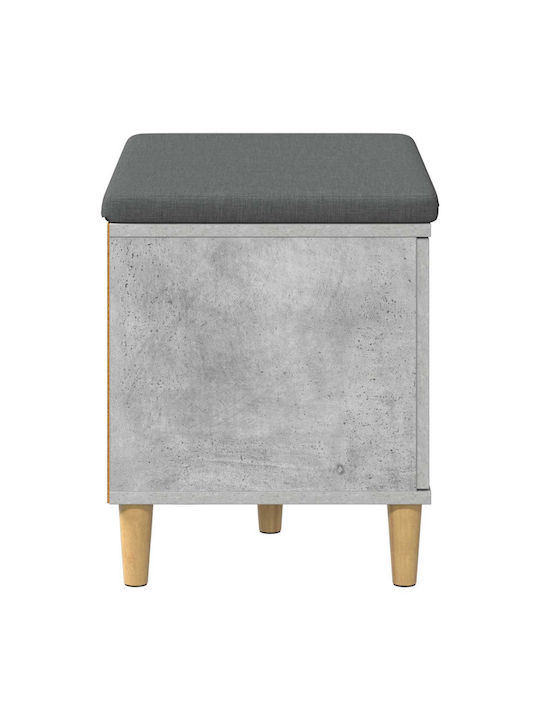 Mobilier de Intrare cu Bancă Gri 60x38x46cm
