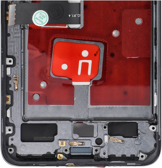 O ecran cu Mecanism Tactil și Cadru pentru HUAWEI P40 (Negru)