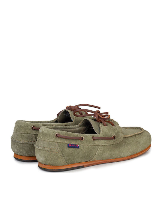 Women's Boat Shoes in Khaki Color