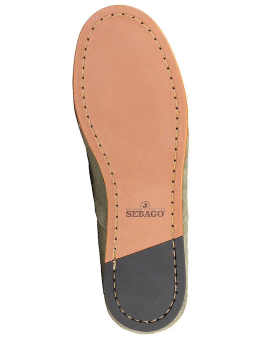 Women's Boat Shoes in Khaki Color