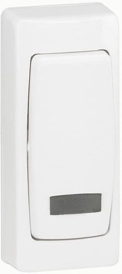 Legrand Oteo Knopf Treppe in Weiß Farbe 086087