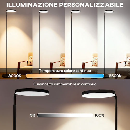 Lampa de podea Negru